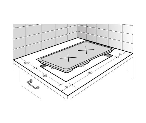 Beko, laius 28,8 cm, terasraamiga, must - Integreeritav keraamiline pliidiplaat
