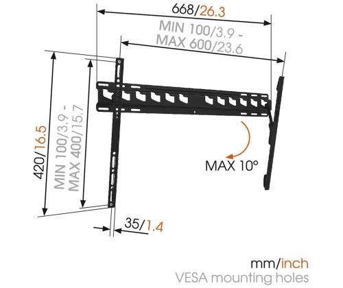 Teleri seinakinnitus Vogel's MA4010 (40-65")