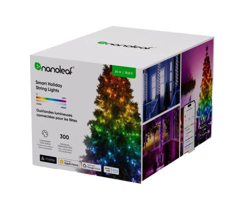 Nanoleaf Matter Smart Holiday String Lights, 24 m, must - Nutikad jõulutuled