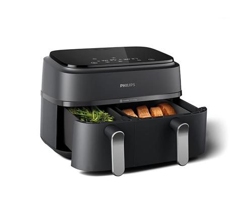 Philips 3000 Seeria Dual Basket Airfryer, 9 L, 2750 W, kaks korvi, must - Kuumaõhufritüür