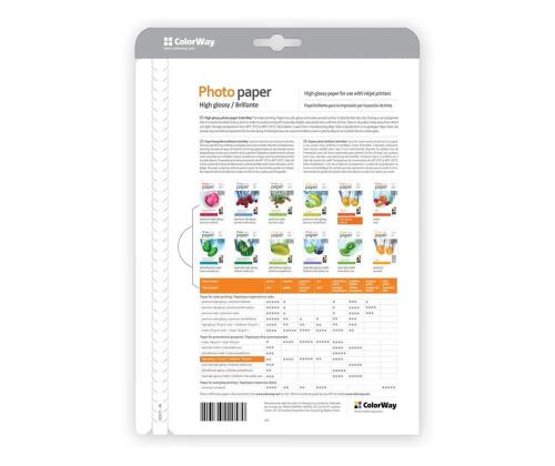 ColorWay High Glossy Photo Paper, 50 lehte, A4, 200 g/m² - Fotopaber