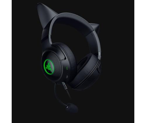 Razer Kraken Kitty V2, must - Juhtmega peakomplekt