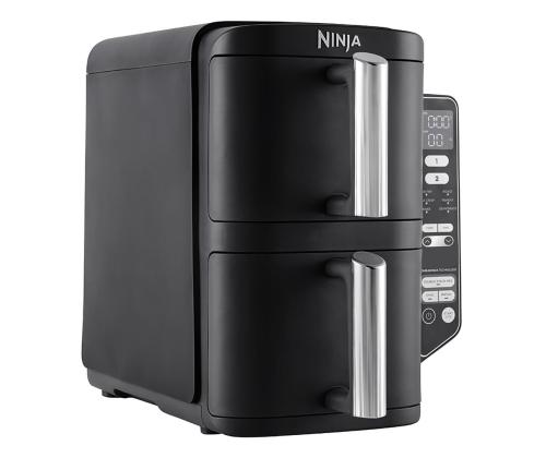 Ninja Double Stack 7.6 L, 2470 W, must - Kuumaõhufritüür