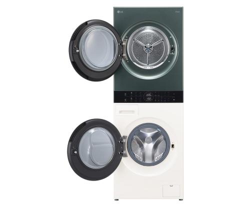 LG, 12 kg + 10 kg, sügavus 66 cm, 1400 p/min, beež/roheline - Pesumasin + Pesukuivati