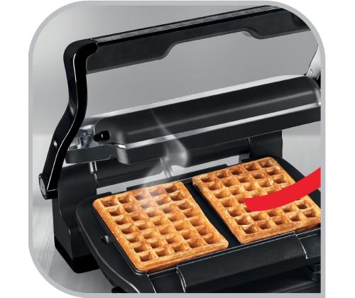 Tefal Optigrill, must - Vahvliplaadid + kulp