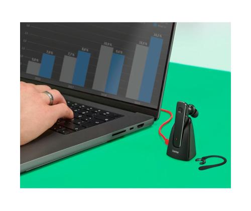 Hama MyVoice2100, must - Juhtmevaba peakomplekt