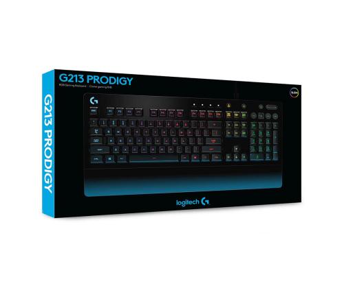 Logitech G213 Prodigy, SWE, must - Klaviatuur