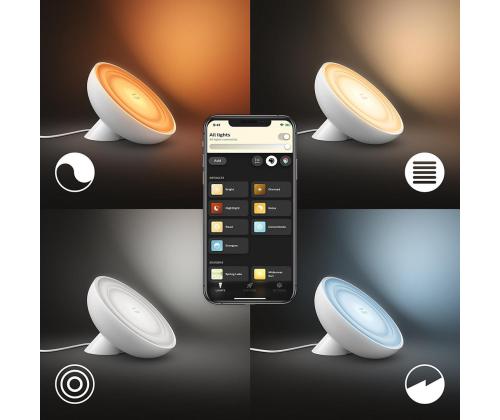 Philips Hue White and Color Ambiance Bloom, valge - Nutikas laualamp
