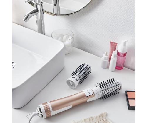 Rowenta Brush Activ Compact, 1000 W, valge/vaskne - Pöörlev Föön-Koolutaja