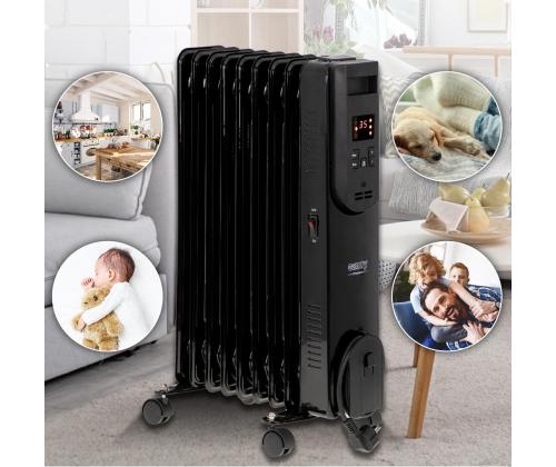 Camry, 9 ribi, 2000 W, must - Õliradiaator