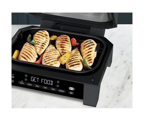 Ninja 6-in-1 MAX, 1760 W, must/hõbedane - Grill ja kuumaõhufritüür