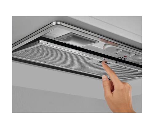 AEG, 330 m³/h, laius 52 cm, hall - Integreeritav õhupuhasti