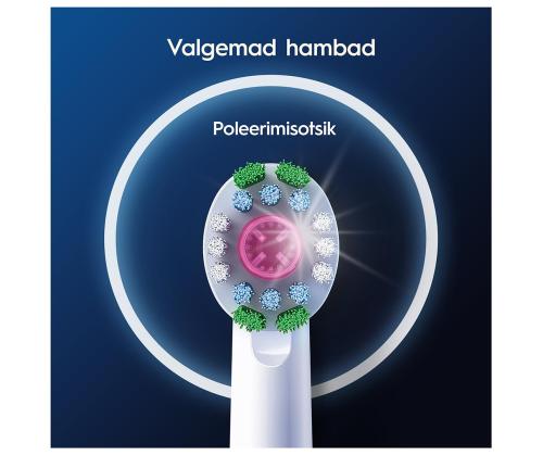 Braun Oral-B Pro 3D White, 2 tk, valge - Varuharjad
