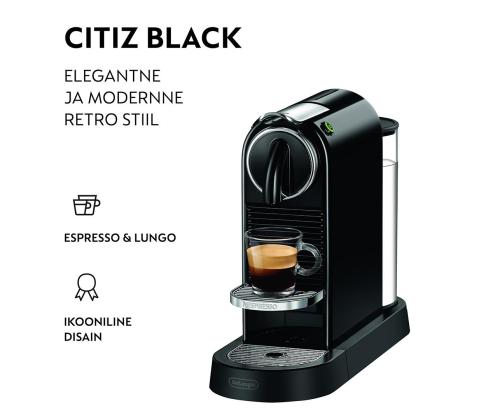Nespresso Citiz, must - Kapselkohvimasin