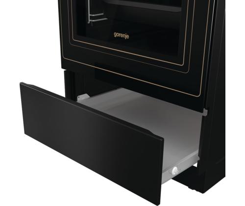 Gorenje, retro, 70 L, must - Eraldiseisev keraamiline pliit