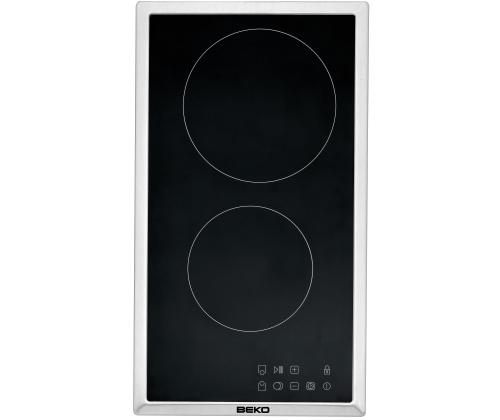 Beko, laius 28,8 cm, terasraamiga, must - Integreeritav keraamiline pliidiplaat