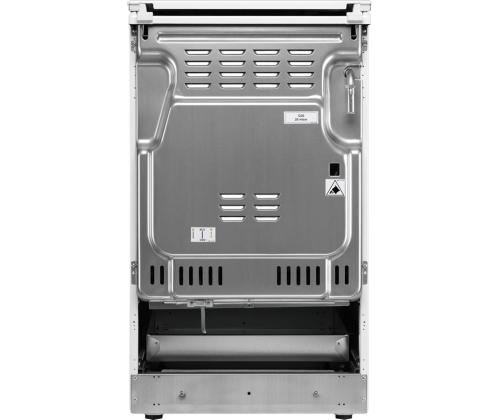 Electrolux 500 Series, 57 L, laius 50 cm, valge - Gaasipliit elektriahjuga