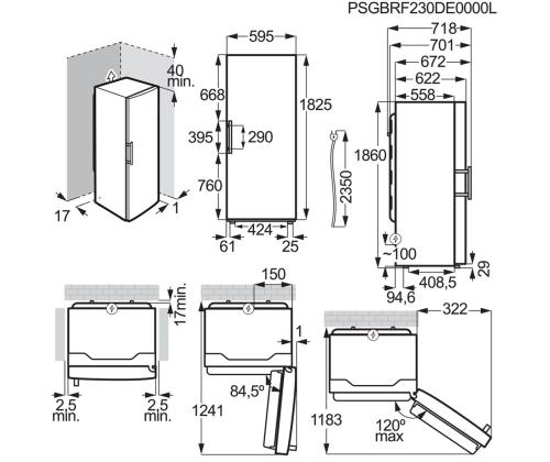 Electrolux 600 Seeria DynamicAir, 395 L, kõrgus 186 cm, valge - Jahekapp