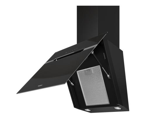 Whirlpool, 740 mᶾ/h, laius 60 cm, must - Õhupuhasti