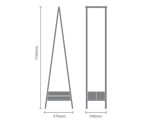 Brabantia Linn, Compact, must - Riiete riputusrest