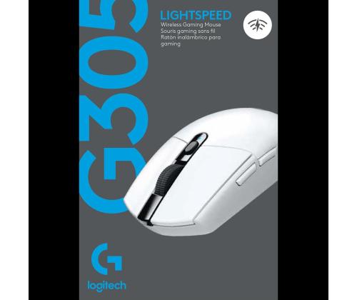 Logitech G305, valge - Juhtmevaba optiline hiir