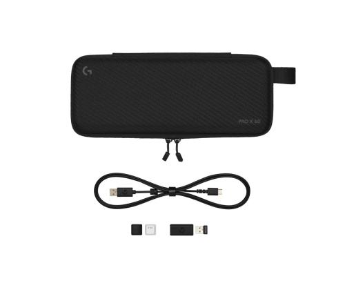 Logitech PRO X 60, SWE, must - Juhtmevaba klaviatuur