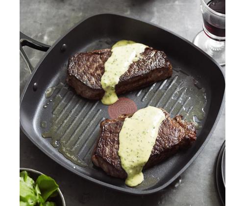 Tefal Simple Cook, 26 x 26 cm, must - Grillpann