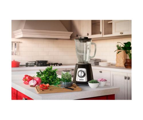 Tefal Blendforce 2 Glass, 800 W, 1.25 L, must - Blender + jahvataja ja hakkija