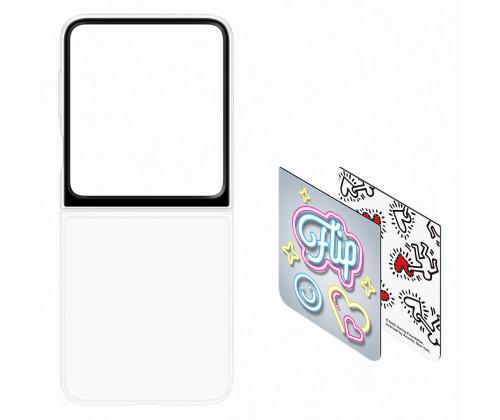 Samsung Flipsuit Case, Galaxy Flip6, valge - Silikoonümbris