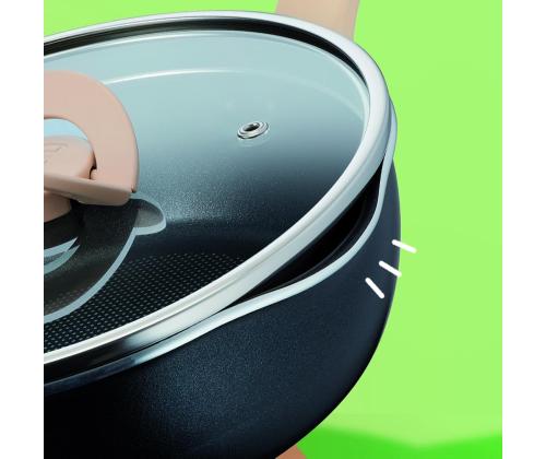 Tefal One pick pot pan, 24 cm, must - Sügav praepann