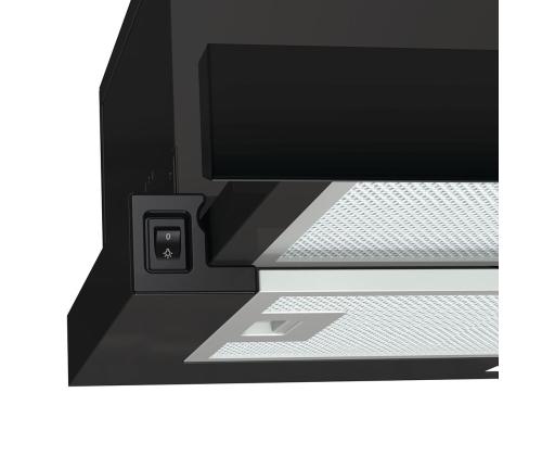 Hisense, 450 m³/h, laius 60 cm, must - Integreeritav õhupuhasti