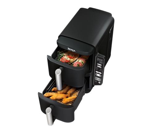 Ninja Double Stack 7.6 L, 2470 W, must - Kuumaõhufritüür