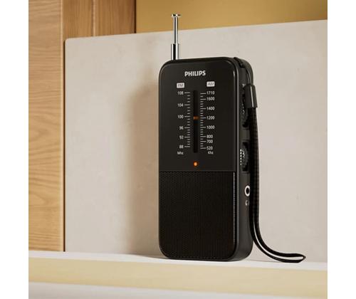 Philips TAR1509, must - Kaasaskantav raadio