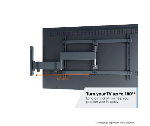 Vogel's TVM 3643 Full-Motion, 180º, 40'' - 77'', must - Teleri seinakinnitus