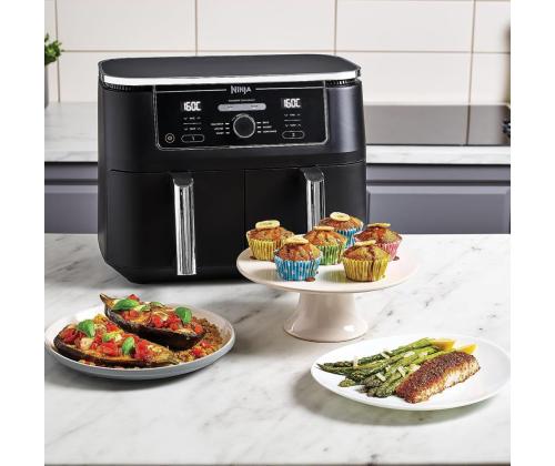 Ninja Foodi MAX Dual Zone, 9.5 L, 2470 W, must - Kuumaõhufritüür