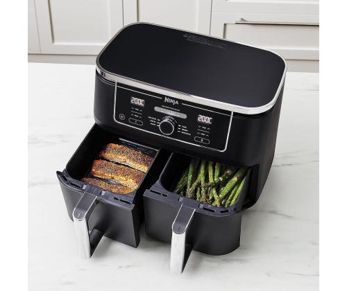 Ninja Foodi MAX Dual Zone, toidutermomeetriga, 9.5 L, 2470 W, must - Kuumaõhufritüür