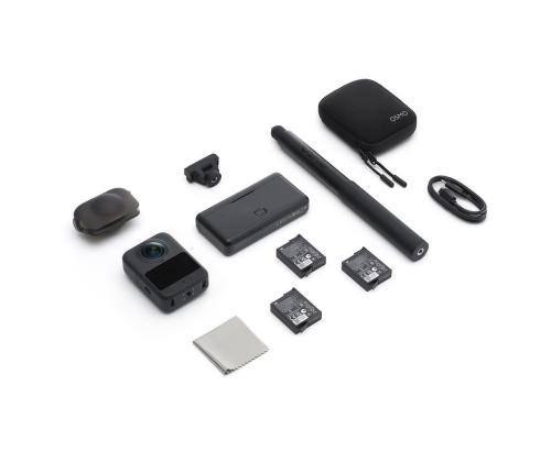 Dji Osmo 360 Adventure Combo, must - Seikluskaamera