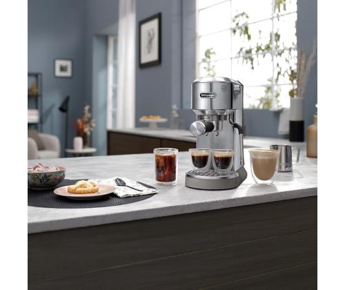 DeLonghi Dedica Duo, hõbedane - Manuaalne espressomasin
