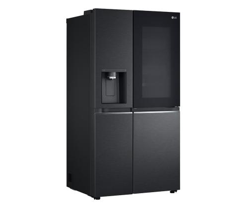 LG, InstaView, vee- ja jääautomaat veevõrguga, 635 L, kõrgus 179 cm, must - SBS-külmik
