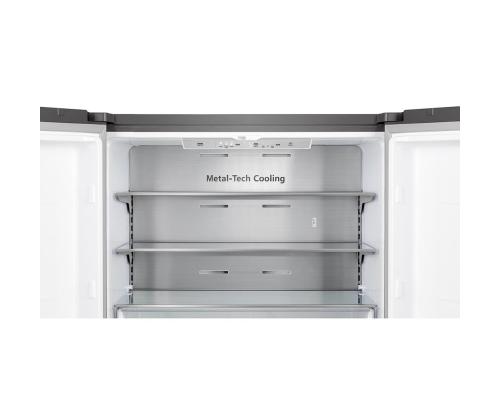Hisense, Total No Frost, 609 L, kõrgus 179 cm, roostevaba teras - SBS-Külmik