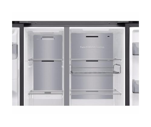 Samsung Bespoke AI Family Hub+, Twin Cooling Plus™, 614 L, kõrgus 179 cm, must - SBS-külmik