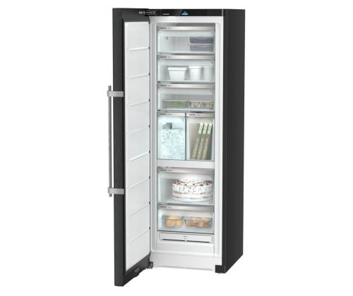 Liebherr, NoFrost, 278 L, kõrgus 186 cm, must - Sügavkülmik