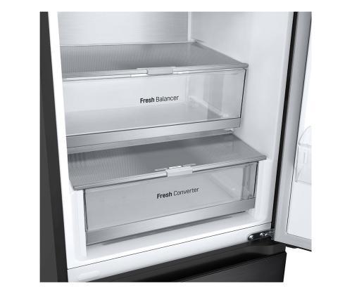 LG, NoFrost, 387 L, 203 cm, must - Külmik