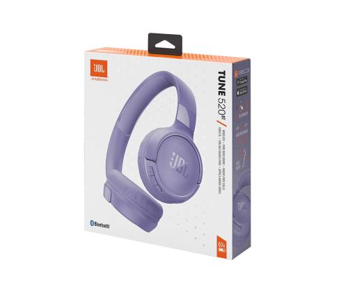 JBL Tune 520BT, lilla - Kõrvapealsed juhtmevabad kõrvaklapid