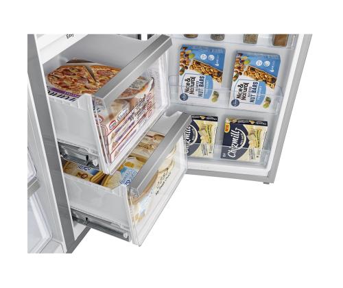 Hisense, Total No Frost, 609 L, kõrgus 179 cm, roostevaba teras - SBS-Külmik