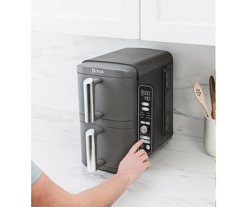 Ninja Double Stack XL 9.5L, 2470 W, hall - Kuumaõhufritüür