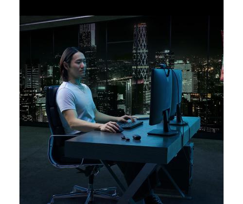 Logitech MX Keys S, US, must - Juhtmevaba klaviatuur