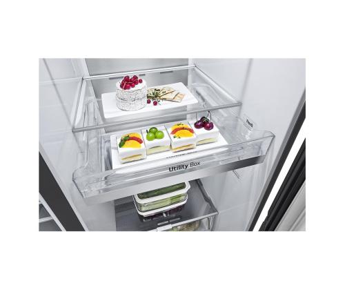 LG, InstaView, vee- ja jääautomaat veevõrguga, 635 L, kõrgus 179 cm, must - SBS-külmik