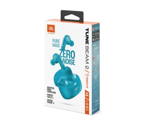 JBL Tune Beam 2, türkiis - Täisjuhtmevabad kõrvaklapid