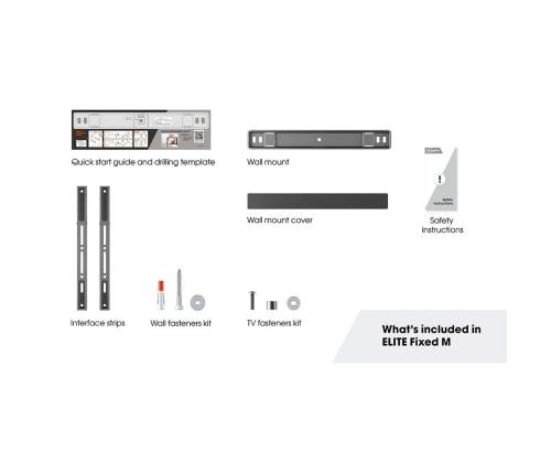 Vogel's TVM 5405 Fixed, fikseeritud, 32'' - 77'', hall - Teleri seinakinnitus